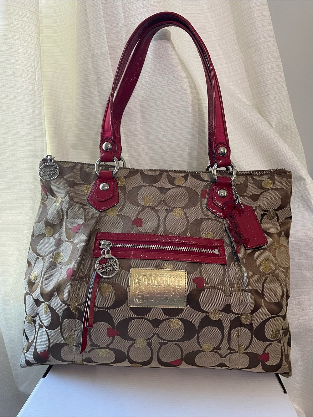 Coach Poppy 2010 Secret Admirer Tote Special Edition Valentine’s Day Coach Poppy - Picture 6 of 17